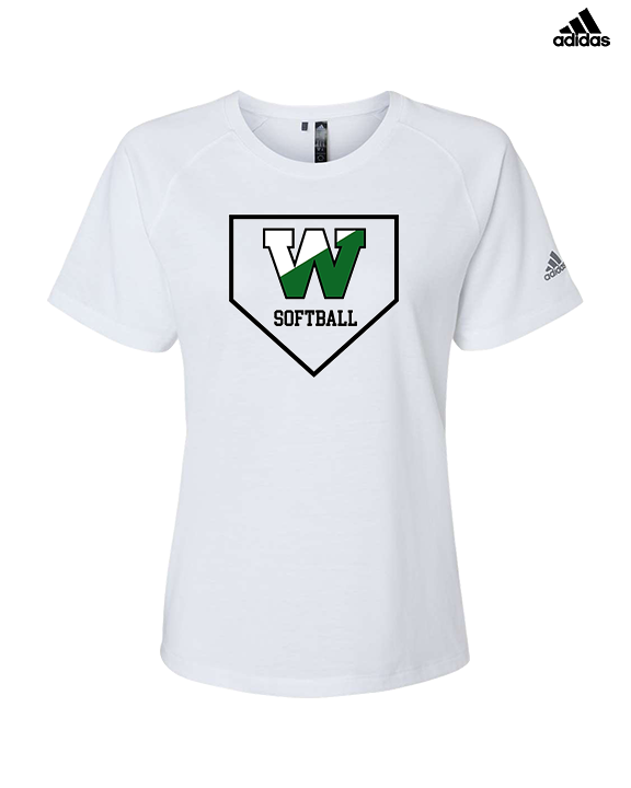 Wachusett Regional HS Softball Template 1 - Womens Adidas Performance Shirt
