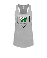Wachusett Regional HS Softball Template 1 - Womens Tank Top