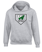 Wachusett Regional HS Softball Template 1 - Youth Hoodie