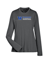 Walled Lake Western HS Girls Basketball Basic - Womens Performance Long Sleeve