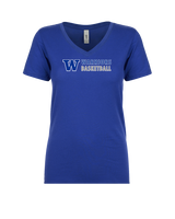 Walled Lake Western HS Girls Basketball Basic - Womens V-Neck