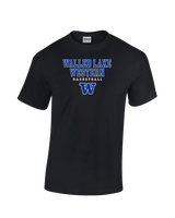 Walled Lake Western HS Girls Basketball Block - Cotton T-Shirt