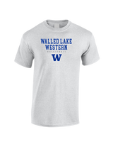 Walled Lake Western HS Girls Basketball Block - Cotton T-Shirt