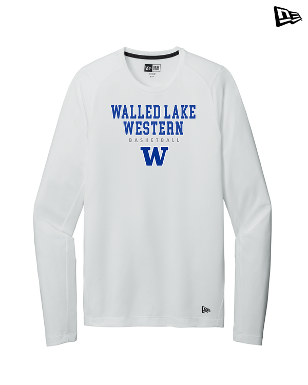 Walled Lake Western HS Girls Basketball Block - New Era Long Sleeve Crew