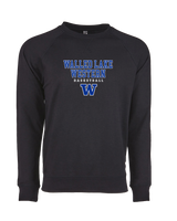 Walled Lake Western HS Girls Basketball Block - Crewneck Sweatshirt