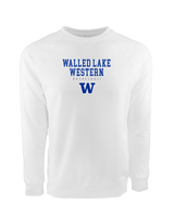 Walled Lake Western HS Girls Basketball Block - Crewneck Sweatshirt
