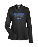 Walled Lake Western HS Girls Basketball Block - Womens Performance Long Sleeve