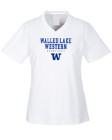 Walled Lake Western HS Girls Basketball Block - Womens Performance Shirt
