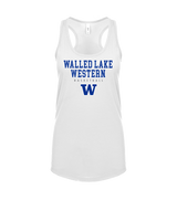 Walled Lake Western HS Girls Basketball Block - Womens Tank Top