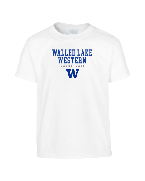 Walled Lake Western HS Girls Basketball Block - Youth T-Shirt