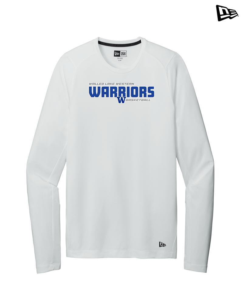 Walled Lake Western HS Boys Basketball Bold - New Era Long Sleeve Crew