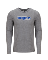 Walled Lake Western HS Boys Basketball Bold - Tri Blend Long Sleeve