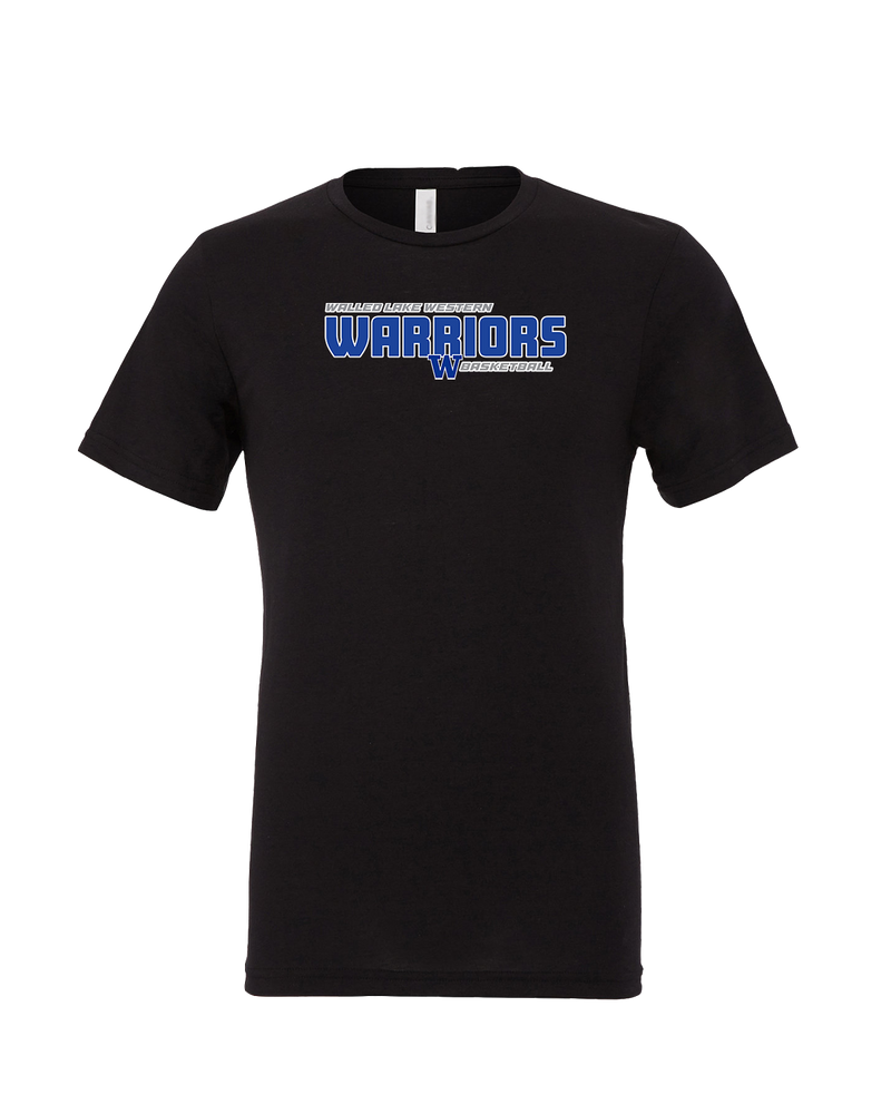 Walled Lake Western HS Boys Basketball Bold - Mens Tri Blend Shirt