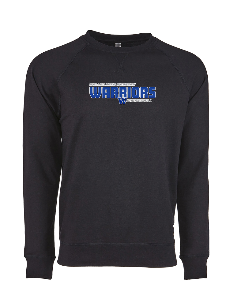 Walled Lake Western HS Boys Basketball Bold - Crewneck Sweatshirt
