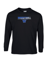 Walled Lake Western HS Boys Basketball Cut - Mens Basic Cotton Long Sleeve