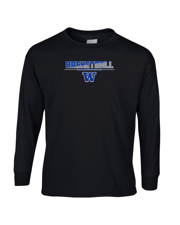 Walled Lake Western HS Boys Basketball Cut - Mens Basic Cotton Long Sleeve