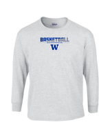 Walled Lake Western HS Boys Basketball Cut - Mens Basic Cotton Long Sleeve