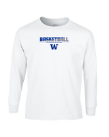 Walled Lake Western HS Boys Basketball Cut - Mens Basic Cotton Long Sleeve