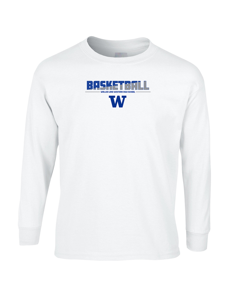 Walled Lake Western HS Boys Basketball Cut - Mens Basic Cotton Long Sleeve
