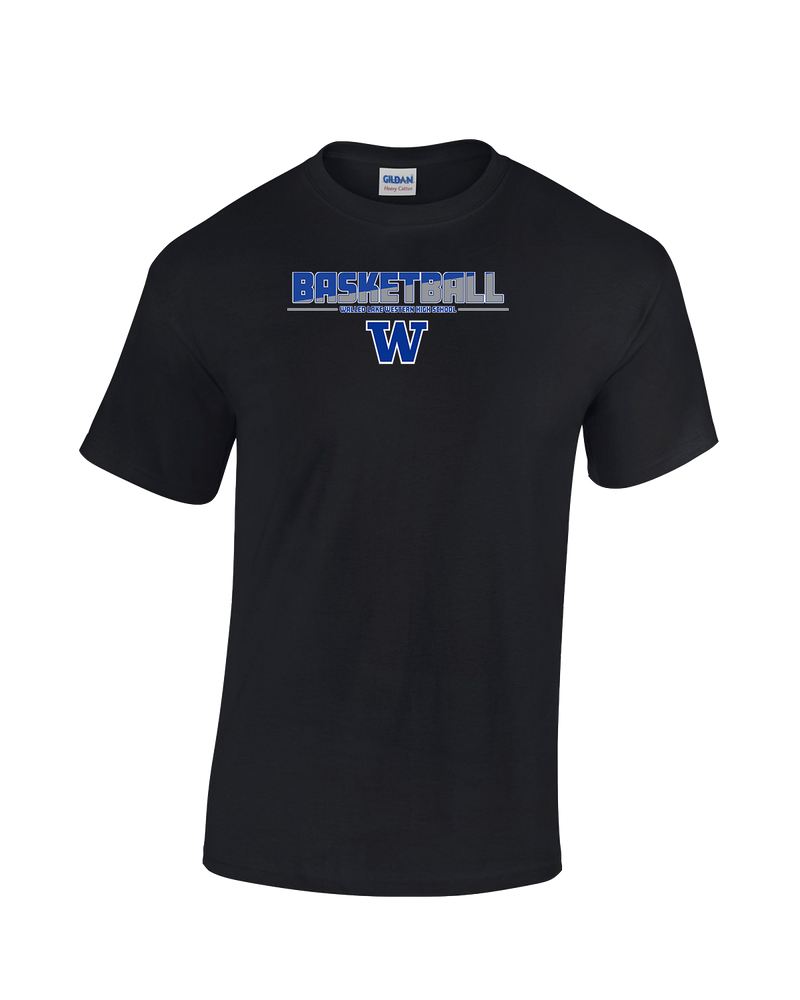 Walled Lake Western HS Boys Basketball Cut - Cotton T-Shirt