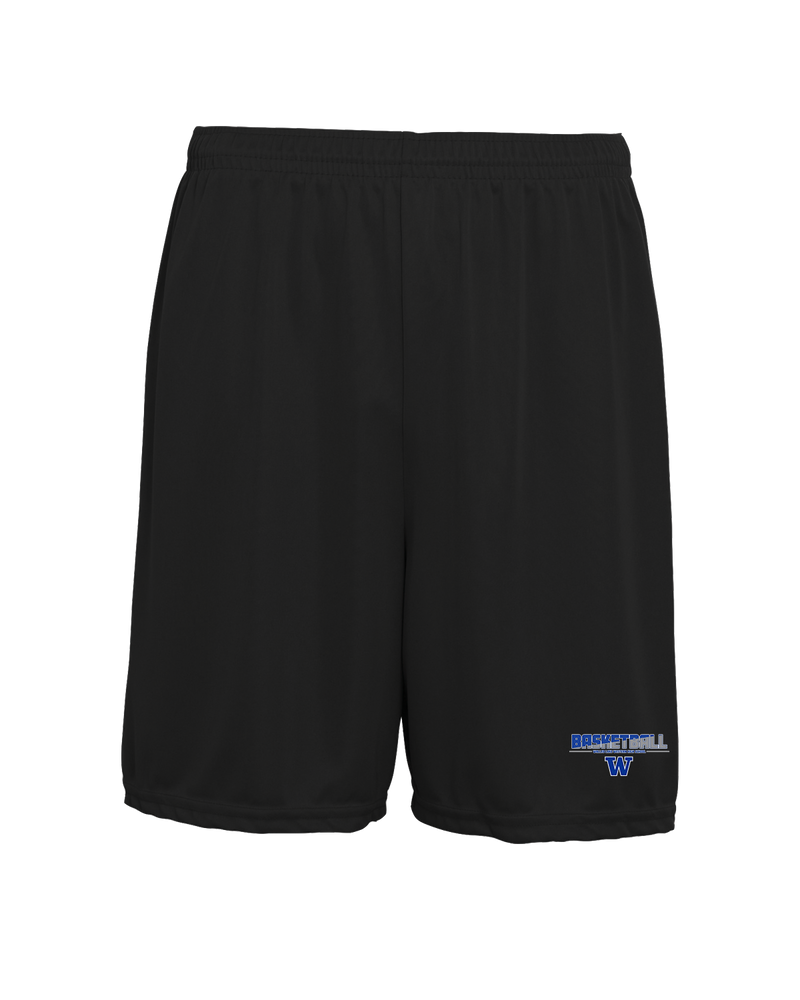 Walled Lake Western HS Boys Basketball Cut - 7 inch Training Shorts