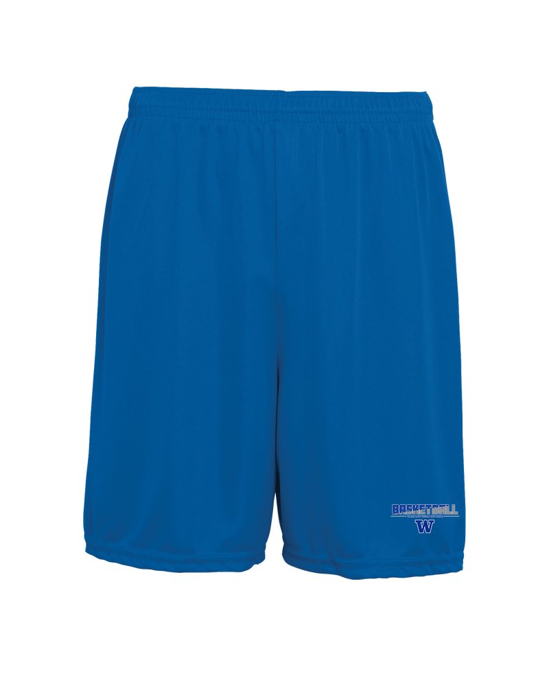 Walled Lake Western HS Boys Basketball Cut - 7 inch Training Shorts