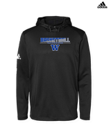 Walled Lake Western HS Boys Basketball Cut - Adidas Men's Hooded Sweatshirt