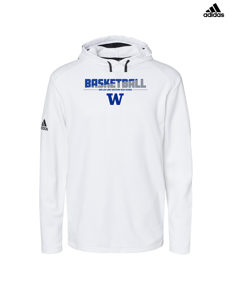 Walled Lake Western HS Boys Basketball Cut - Adidas Men's Hooded Sweatshirt