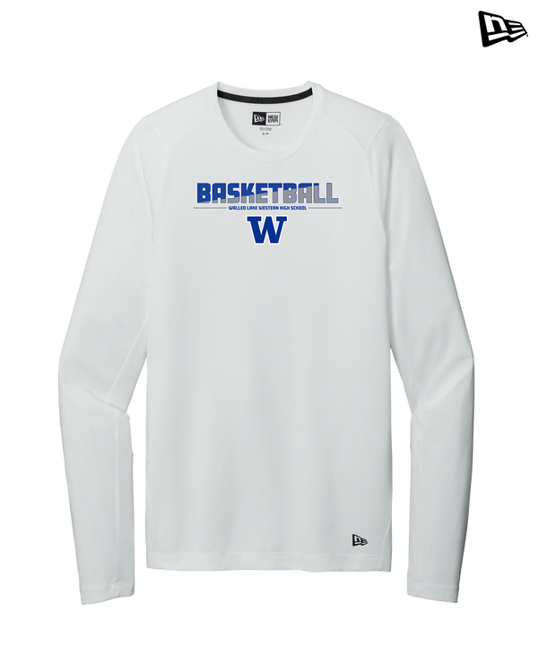 Walled Lake Western HS Boys Basketball Cut - New Era Long Sleeve Crew