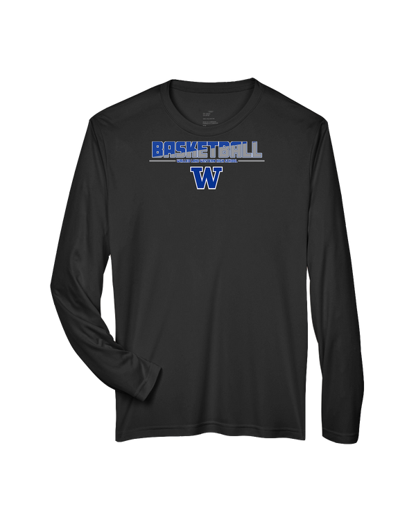 Walled Lake Western HS Boys Basketball Cut - Performance Long Sleeve