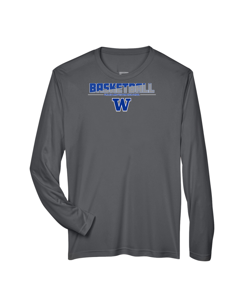 Walled Lake Western HS Boys Basketball Cut - Performance Long Sleeve