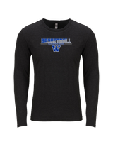 Walled Lake Western HS Boys Basketball Cut - Tri Blend Long Sleeve