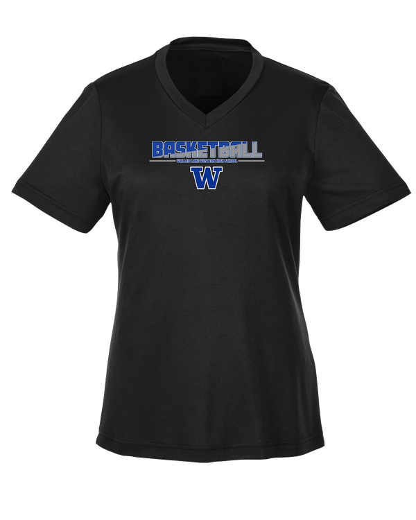 Walled Lake Western HS Boys Basketball Cut - Womens Performance Shirt