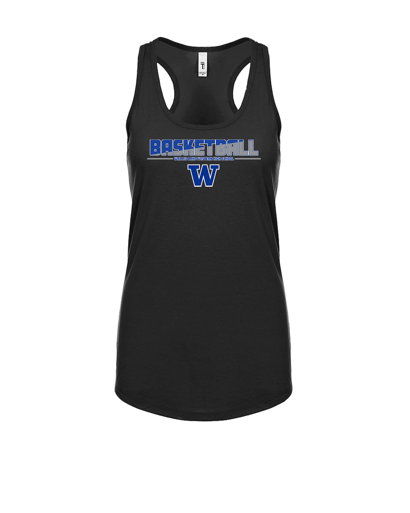 Walled Lake Western HS Boys Basketball Cut - Womens Tank Top