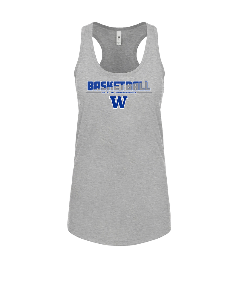Walled Lake Western HS Boys Basketball Cut - Womens Tank Top