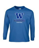 Walled Lake Western HS Boys Basketball Shadow - Mens Basic Cotton Long Sleeve