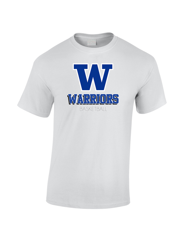Walled Lake Western HS Boys Basketball Shadow - Cotton T-Shirt