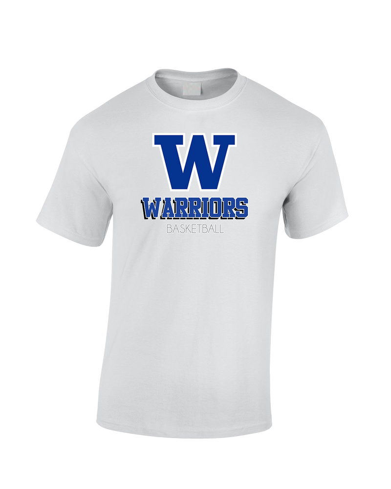 Walled Lake Western HS Boys Basketball Shadow - Cotton T-Shirt