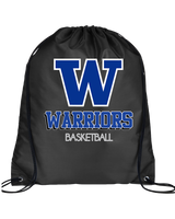 Walled Lake Western HS Boys Basketball Shadow - Drawstring Bag