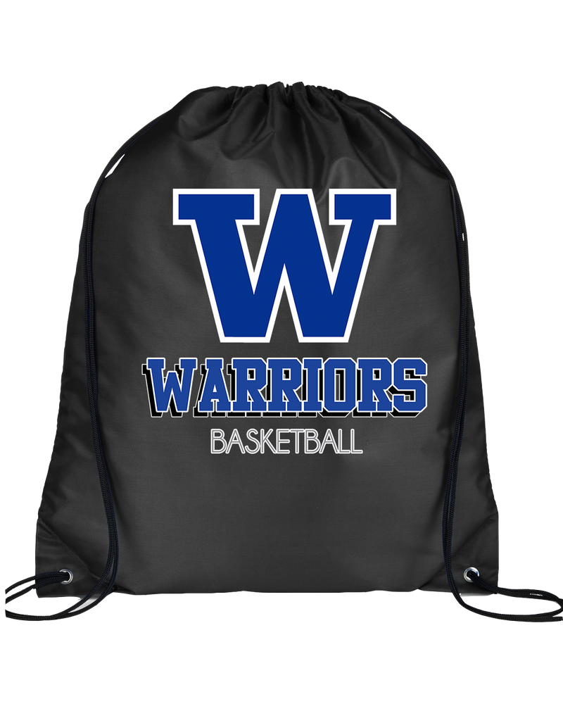Walled Lake Western HS Boys Basketball Shadow - Drawstring Bag