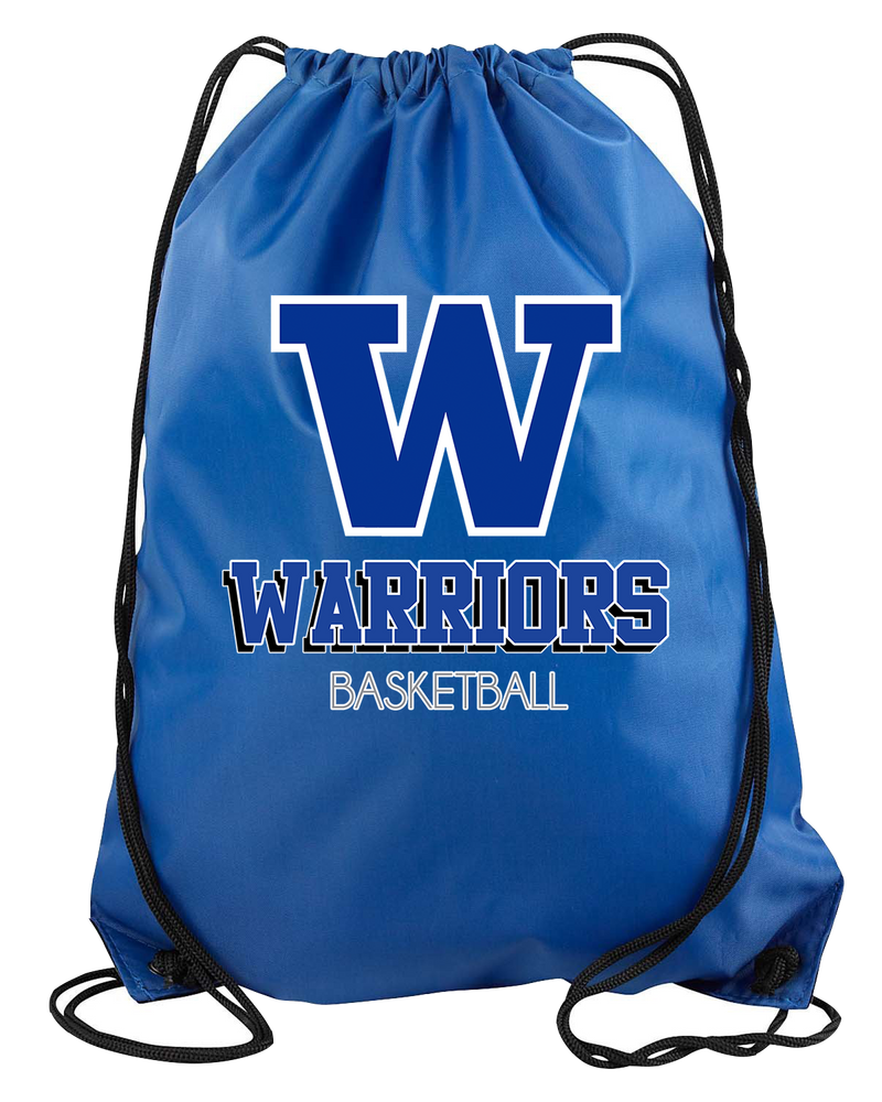 Walled Lake Western HS Boys Basketball Shadow - Drawstring Bag