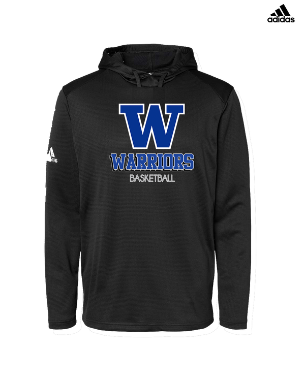 Walled Lake Western HS Boys Basketball Shadow - Adidas Men's Hooded Sweatshirt