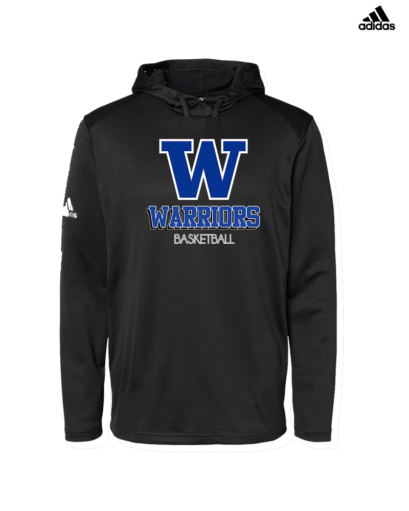 Walled Lake Western HS Boys Basketball Shadow - Adidas Men's Hooded Sweatshirt