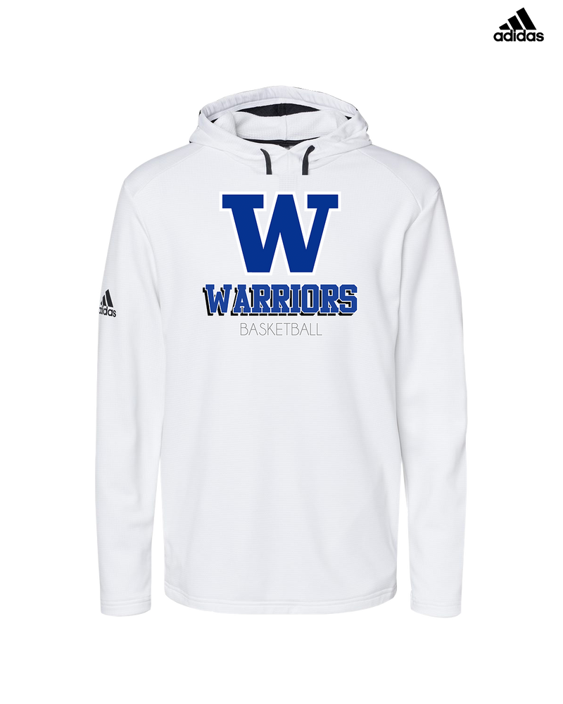 Walled Lake Western HS Boys Basketball Shadow - Adidas Men's Hooded Sweatshirt