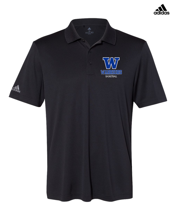 Walled Lake Western HS Boys Basketball Shadow - Adidas Men's Performance Polo