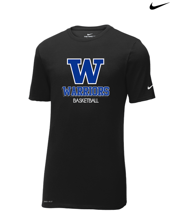 Walled Lake Western HS Boys Basketball Shadow - Nike Cotton Poly Dri-Fit
