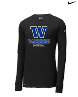 Walled Lake Western HS Boys Basketball Shadow - Nike Dri-Fit Poly Long Sleeve