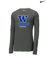 Walled Lake Western HS Boys Basketball Shadow - Nike Dri-Fit Poly Long Sleeve