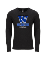 Walled Lake Western HS Boys Basketball Shadow - Tri Blend Long Sleeve