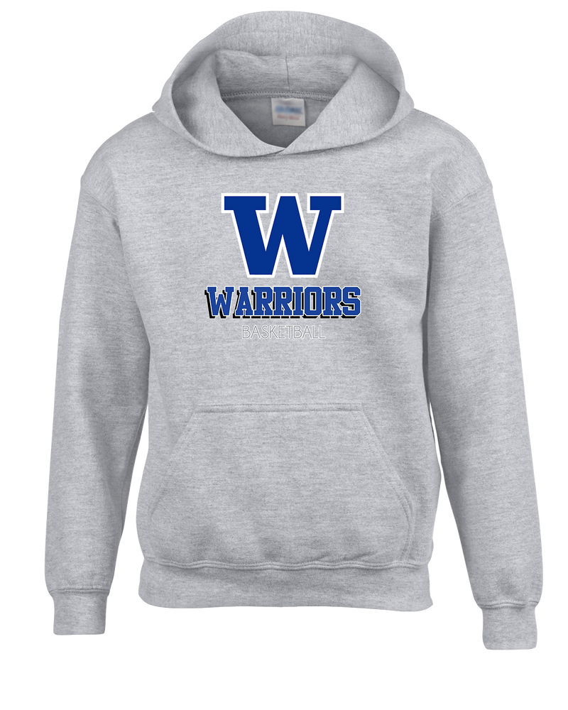 Walled Lake Western HS Boys Basketball Shadow - Cotton Hoodie